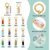 Pandahall 12Pcs 18K Gold Plated Rectangle Charms Cubic Zirconia Birthstone Charms Brass Crystal CZ Stone Pendants with Jump Ring for Jewelry Making