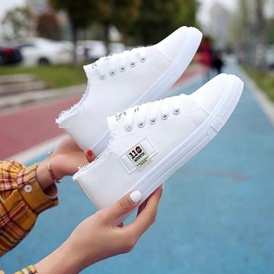 Moda 21hot4 Buty płócienne damskie nowe nabycie Sznurowane Wiosna/Jesień Trampki dla dziewczynek Moda Denim jednolity Niebieski/Biały buty codzienne Tenn