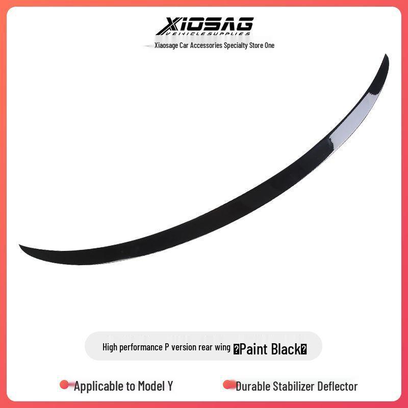 Tesla Model 3/Y No-Drill Carbon Fiber Rear Spoiler - High-Performance P Style