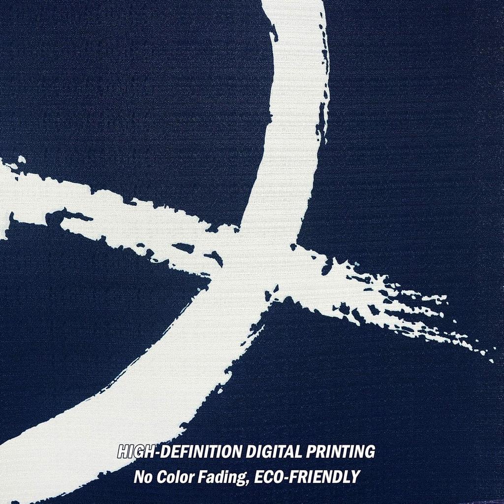 LIGICKY Japanese Noren Doorway Curtain Long Type Printed Door Tapestries for Home Decoration 33.5 x 59 inch, Blue (Simple Traditional Pattern)