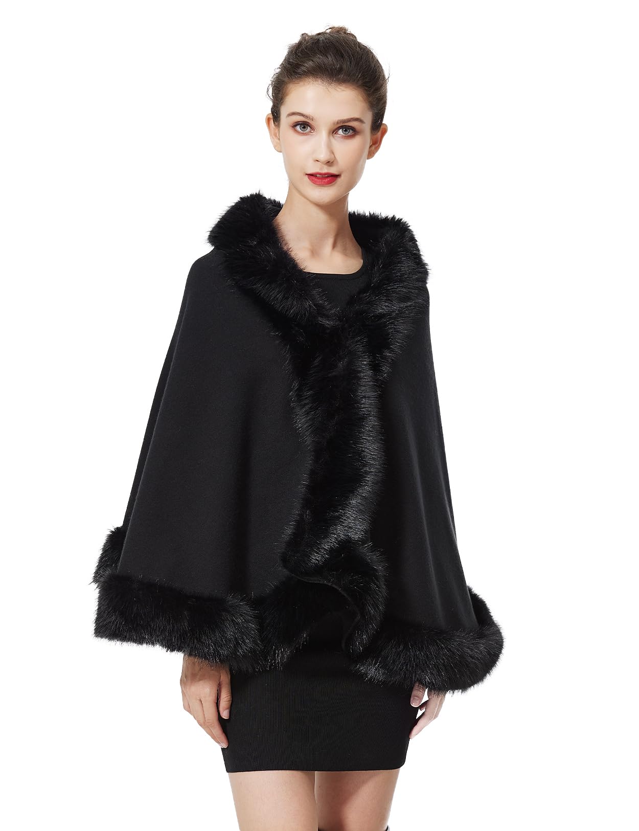 

BEAUTELICATE Толстый мех Зимний Идеально для выхода и Рождества Женская шаль, болеро, Свадьбы, Вечеринки, Церемонии совершеннолетия, Церемонии,