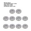 Knurled Thumb Nut 304 Stainless Steel Knurled Flat Head Through Hole Hand Tightening