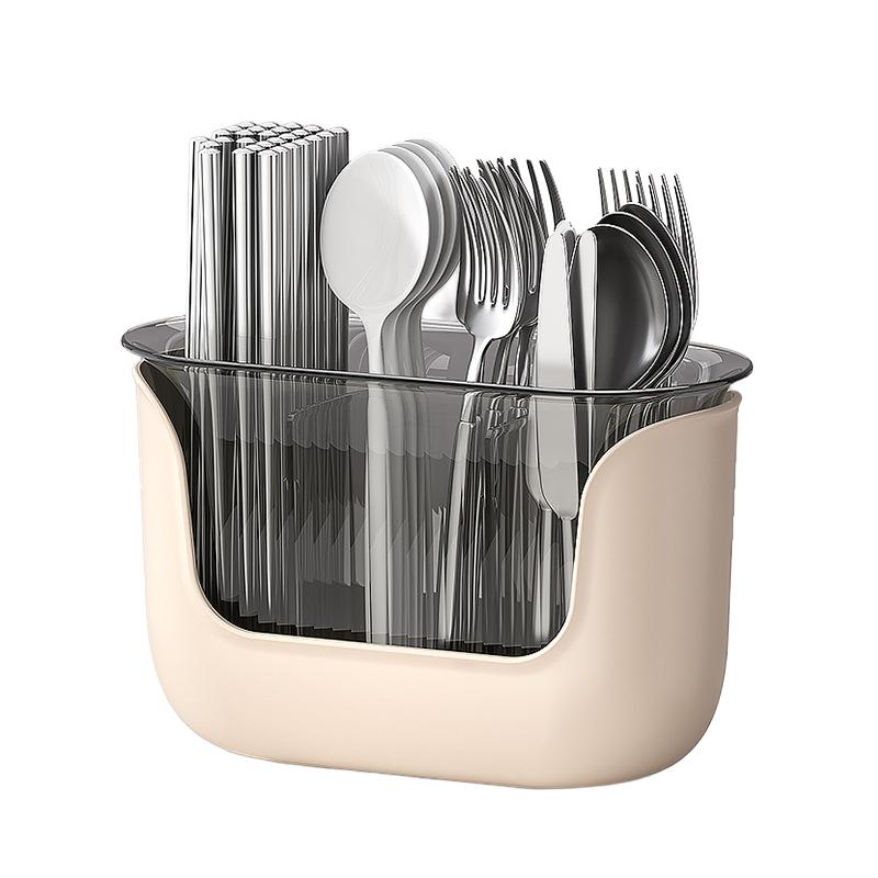 Корзина для хранения с дренажем большая вместимость многофункциональный органайзер для посуды с дренажем пластиковый держатель для палочек для еды на кухонную столешницу 2486₽