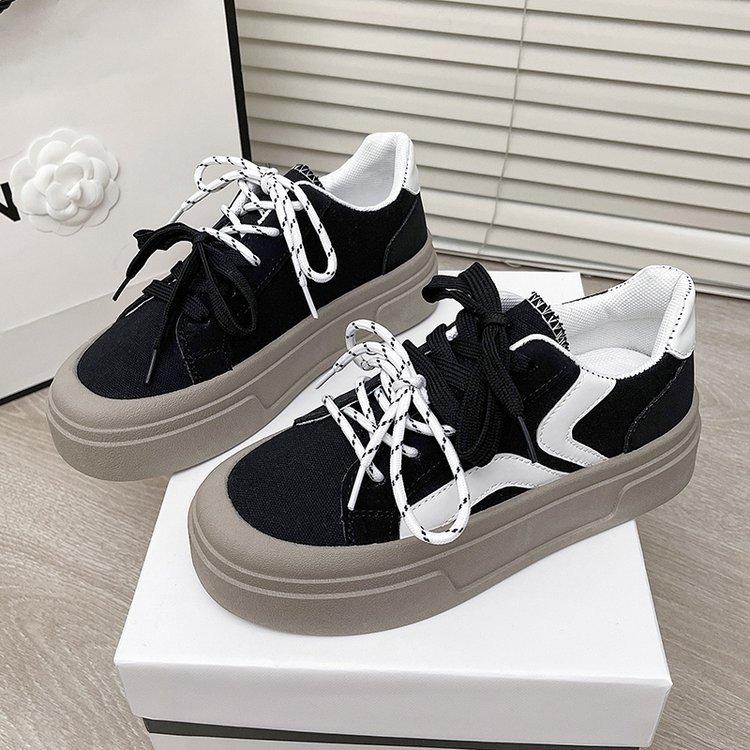 

Осень 2024 года новые низкие повседневные кроссовки для сноубординга тренд уличная стрельба универсальные студенческие спортивные белые туфли 35 чёрный