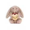 Cute Bashful Bunny Plush With Birthday Cake Soft Stuffed Animal Rabbit Toy Kawaii Comfort Gift For Kids