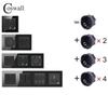 Black Glass Tuya Smart WiFi Wall Socket with Power Stats, Alexa-Compatible, European Standard