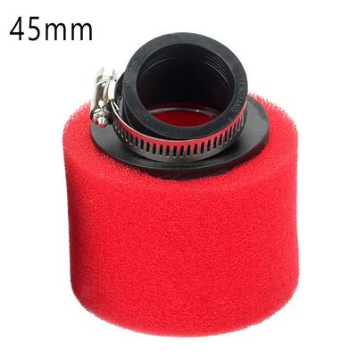 Gerader Luftfilter Zwei Lagen Waschbar 45mm Aluminium