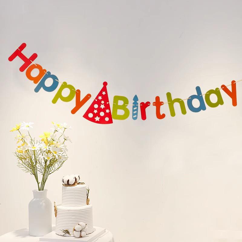 Geburtstagsbanner zum ersten Geburtstag: Jungen & Mädchen Party Dekoration