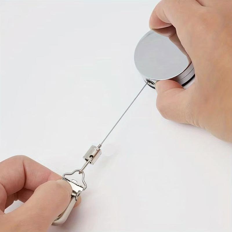 1/2/4Pcs Retractable Towel Rack Automatic Rebound No Drilling Self-Adhesive Wall-Mounted Hand Towel Holder With Strong Clips