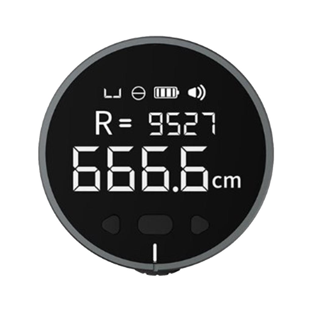 328ft Electronic Digital Tape Measure with LCD Display Rechargeable Long Distance Rolling Measuring Tool for Flat