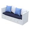 1:12 Dollhouse Sofa Toys Mini Wooden Furniture Model Dollhouse Bedroom Living Room Decoration