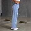 Women's High Waist Washed Women's Jeans Fashionable Versatile Straight Leg Pants