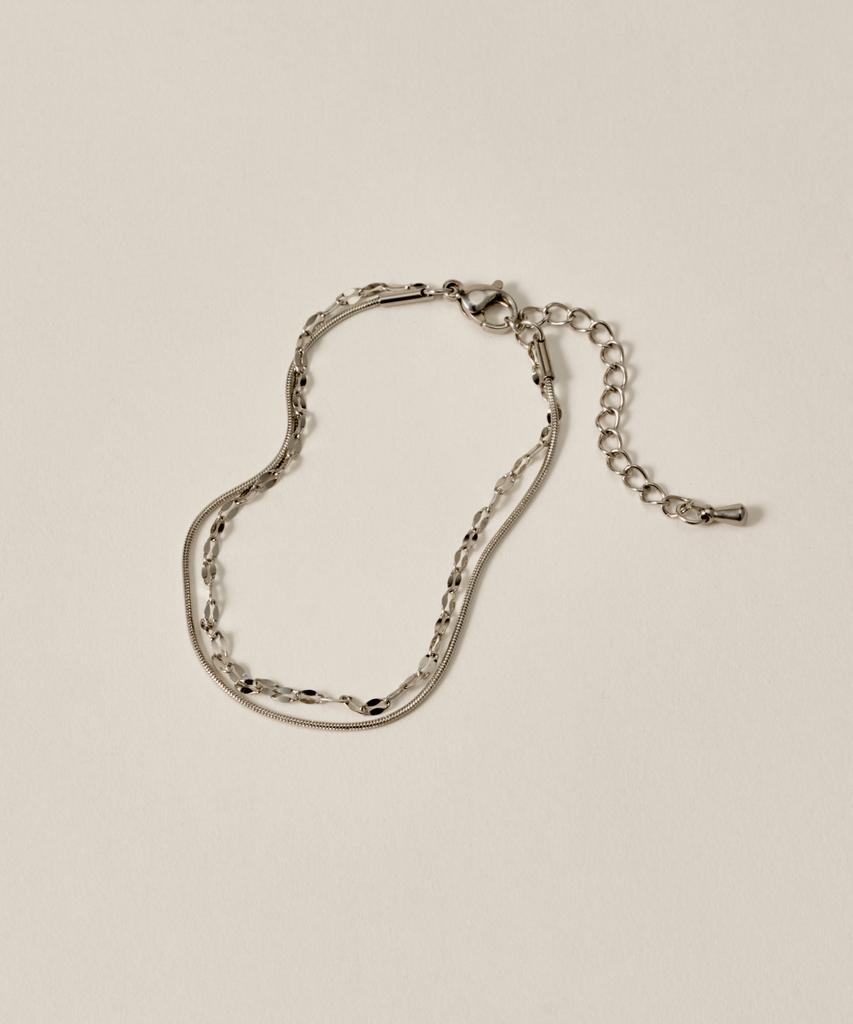 Novice Tokyo Petal & Round Chain Bracelet [Stainless] / Silver