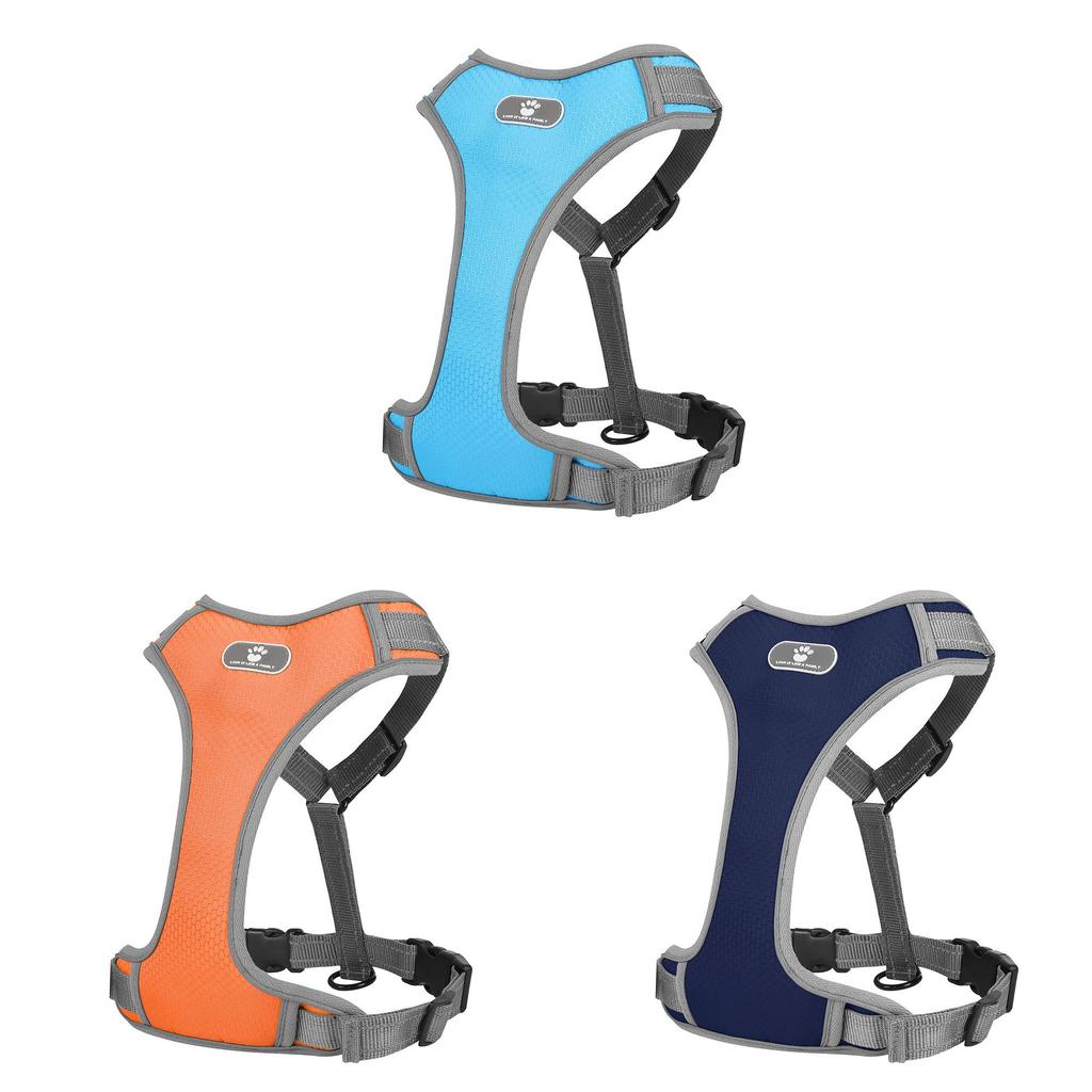 Oxford Fabric Dog Harness With Reflective Rope For Training And Walking