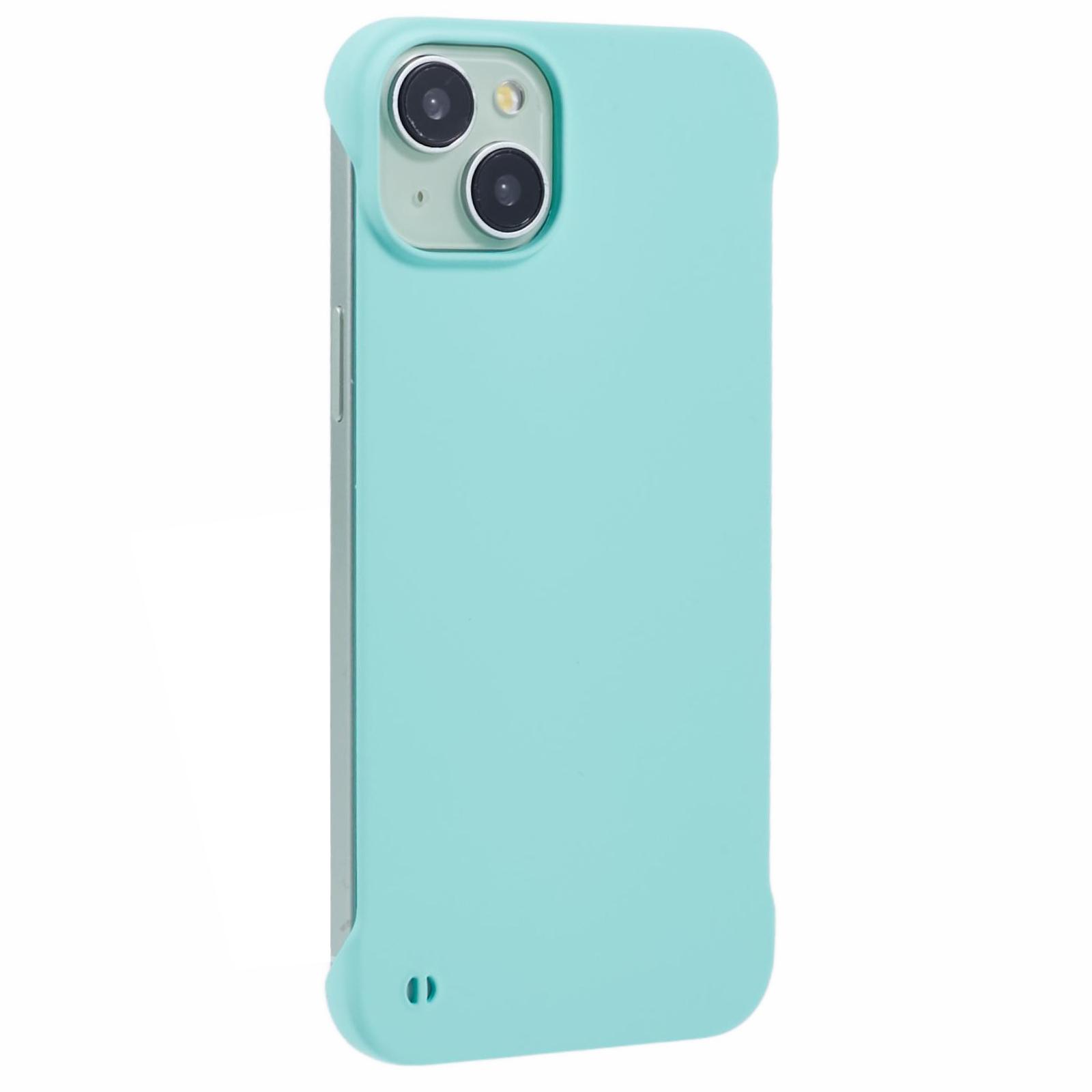 

For iPhone 15 Plus Case Hard PC Phone Cover Frameless Breathable Baby Blue