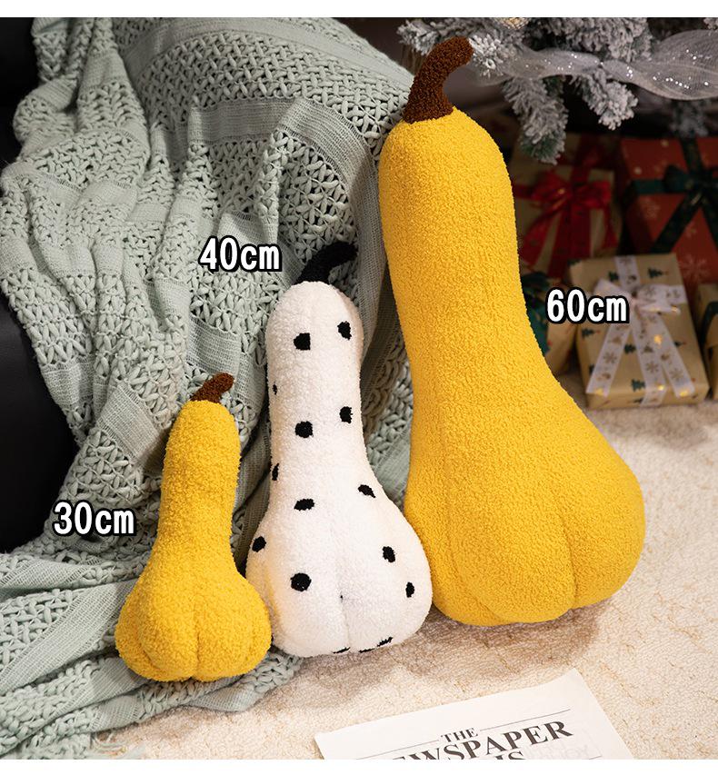 Halloween Cartoon Pumpkin Plush Throw Pillow - Long Doll for Sofa Decoration & Backrest