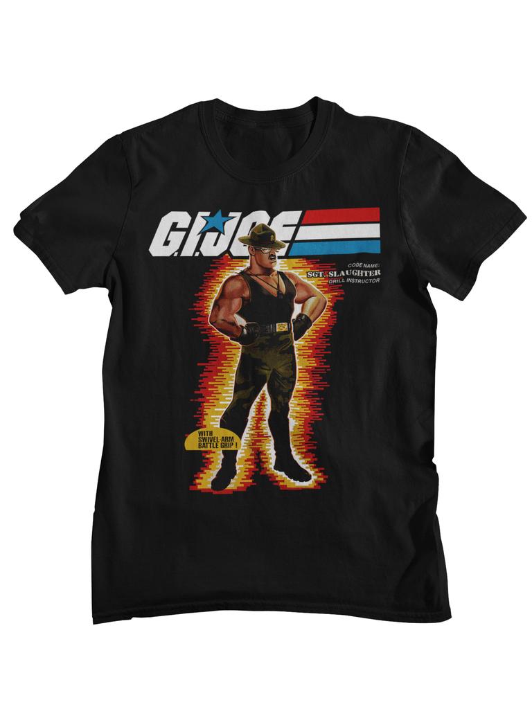 G I Joe A Real American Hero Retro Cartoon Character Printed Tshirt Unisexs and Womens Cotton Street Top