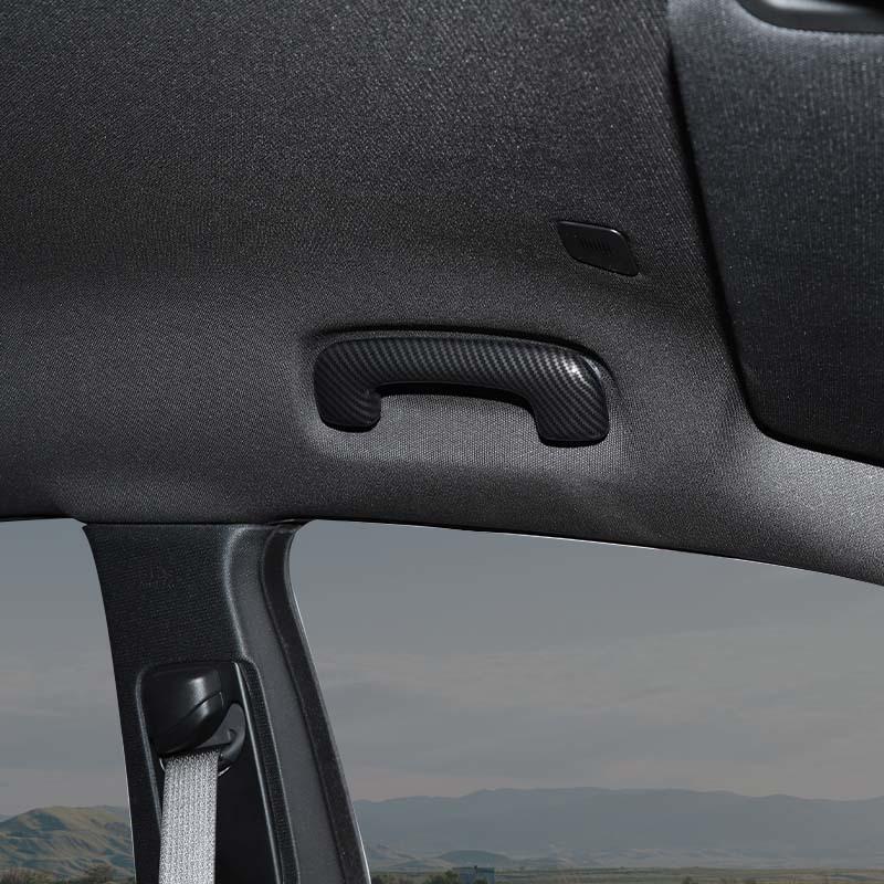 ABS Top Handle Decoration Protective Cover Sticker Fit For Dodge Charger 2011 Up Car Interior Accessories