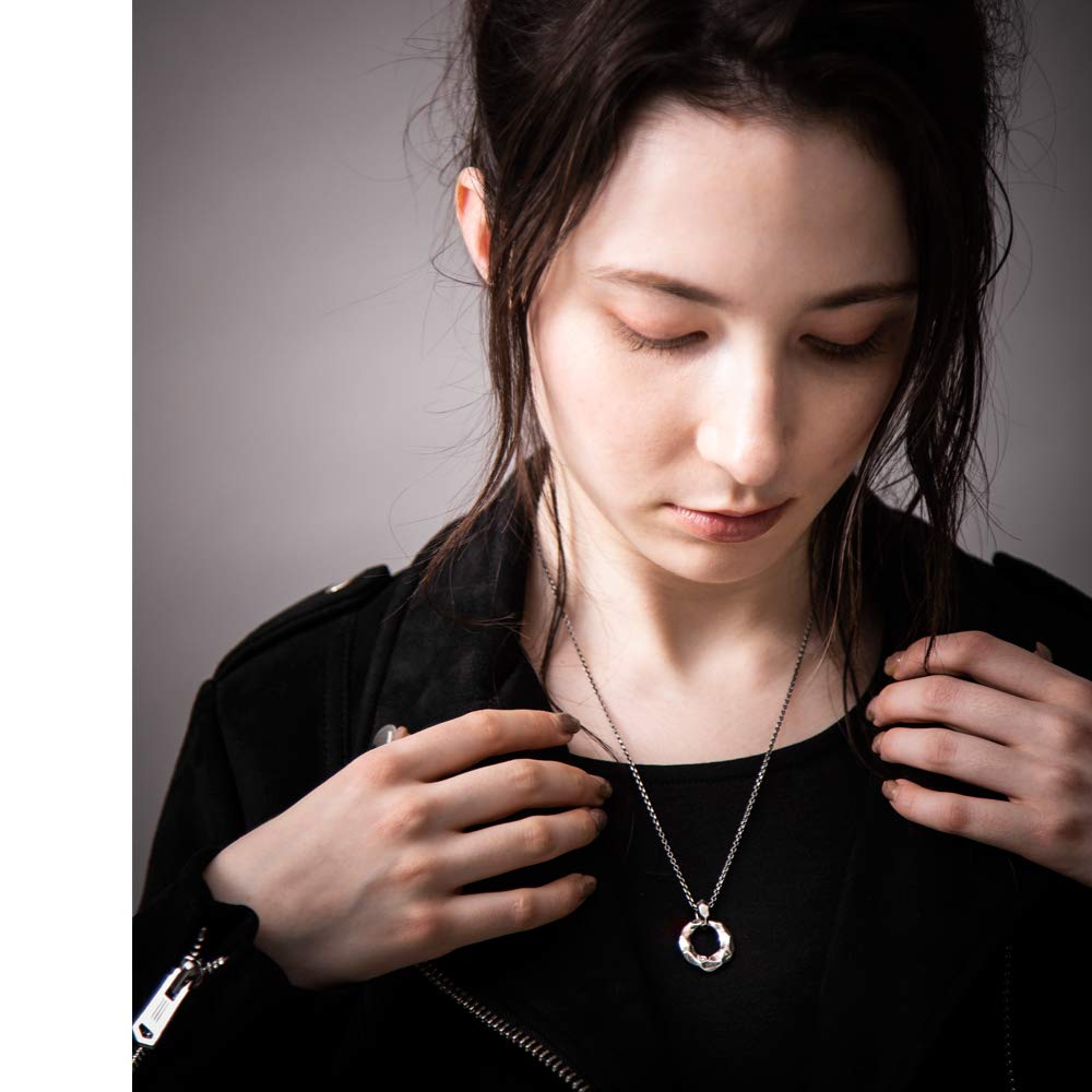 Artemis Classic Textured Ring Pendant (acp0334) - Men's Silver Accessory, Brand Jewelry, 925 Sterling Silver