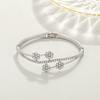 Bracciale versione coreana popolare per il pendolarismo quotidiano bracciale ad apertura a molla semplice bracciale femminile versatile alla moda personalizzato semplice