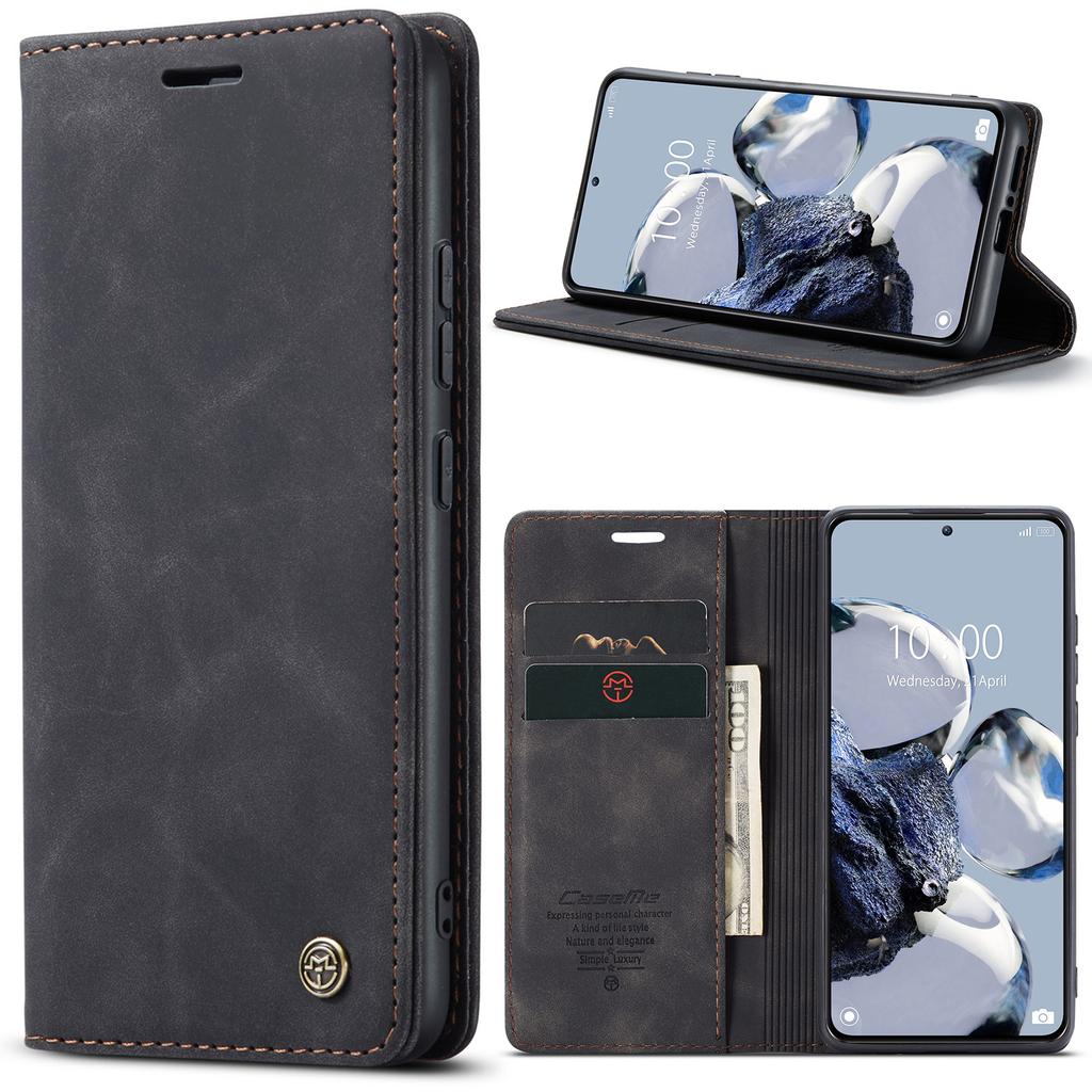 Magnetic Closure Leather Wallet Case for Xiaomi 15 Ultra 14 Pro 13T Pro 12X 12S 11T Lite Dustproof Cover with Card Slots Bracket