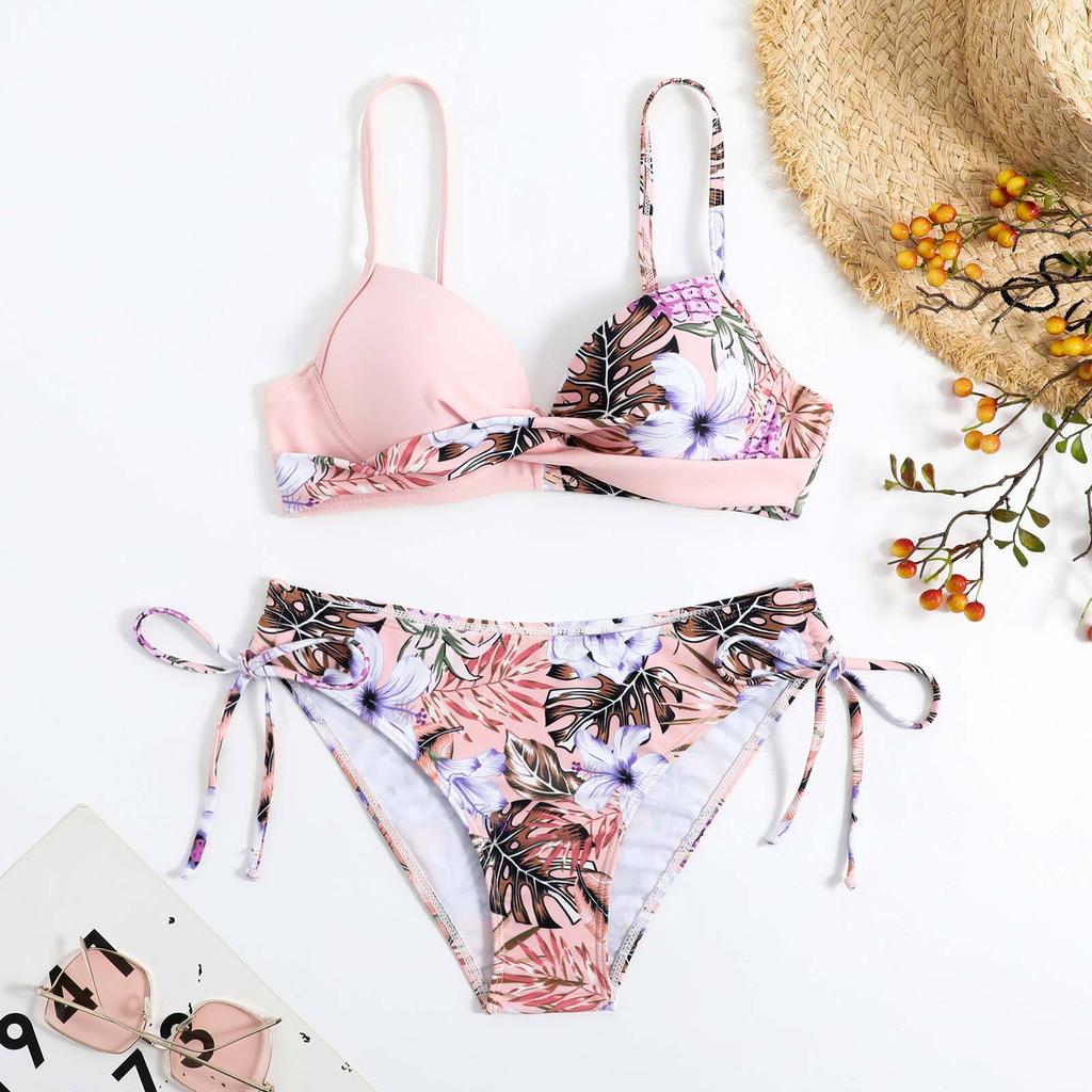 Updated High-waist Two-piece Bikini Swimsuit Female Sexy Swimsuit