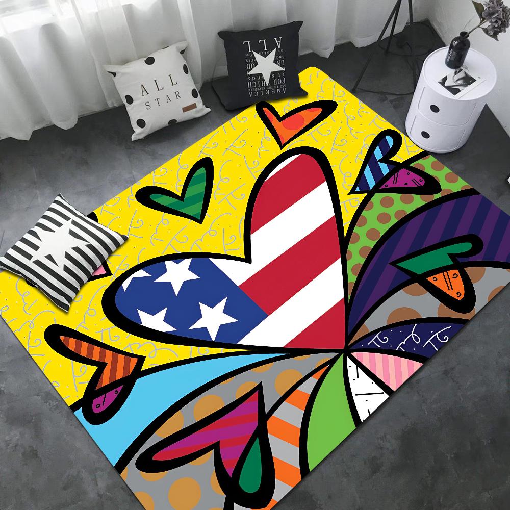 Britto Bathroom Mat Kids Room Bedroom Decoration Balcony Anti-Slip Doormat Living Room Bedside Area Rugs