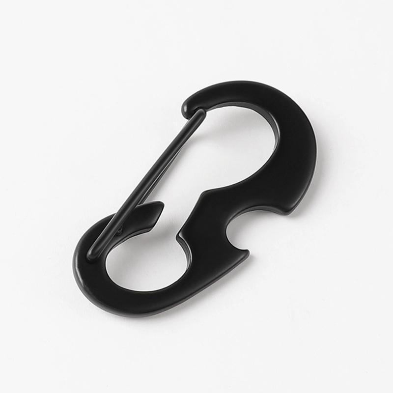 Outdoor Keychain Tool Multi Tool Spring Hook Buckle Bottle Opener Carabiner
