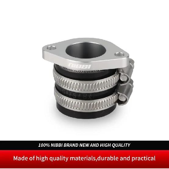 NIBBI CNC Intake Manifold Replacement Orginal CG Engine Horizontal Engine High-Performance Manifold Motorcycle PE PWK Carburetor