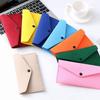 New PVC Lining Felt Phone Pocket Bill Compartment Buckle Closure Coin Purse Lightweight Change Purse Travel