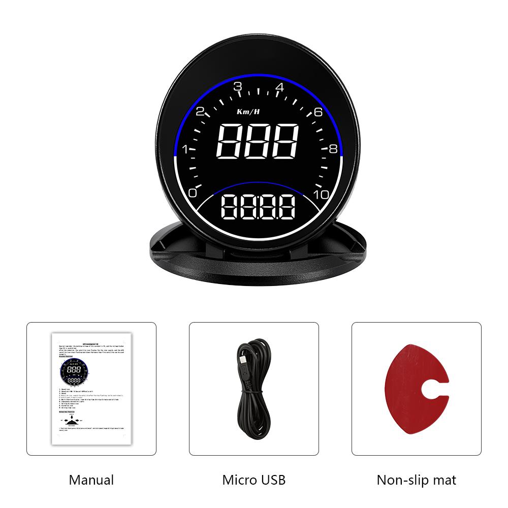 

ZQKJ G6 HUD GPS система для всех автомобилей Head Up Display цифровой спидометр автомобильные электронные аксессуары сигнализация превышения скорости ЖК-экран