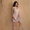 Elegant Lace Detail Ice Silk Camisole Nightdress
