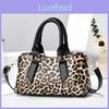 Trendy Large Capacity Shoulder Bag In Leopard Print For Daily Urban Use By Women
