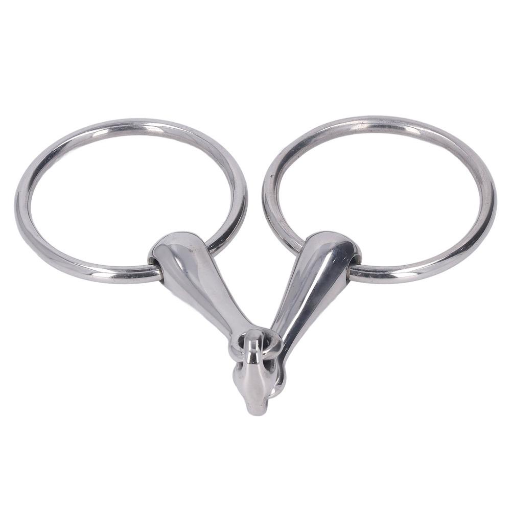 Flexible Jointed Links Horse Snaffle Bit Stainless Steel Horse Mouth Bit Horse Farm Use