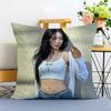 Idol Energetic S-Shin Yu-Na Cushion Cover Washable Linen Pillowcase Soft For Sofa Bed Cozy Home Room Decor