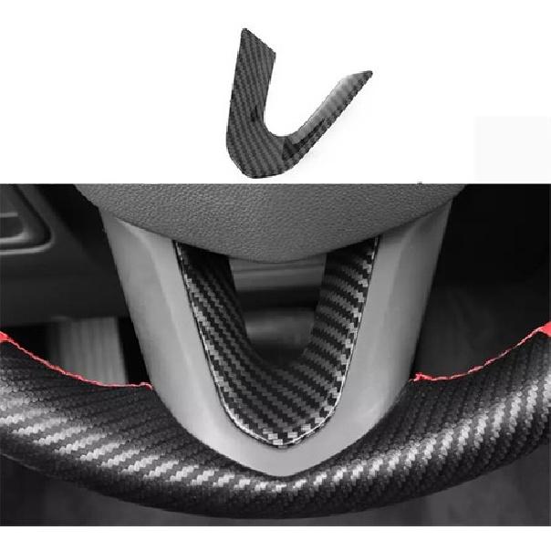 For Cadillac CT5 - Carbon Fiber Style Steering Wheel Sheet Cover Trim
