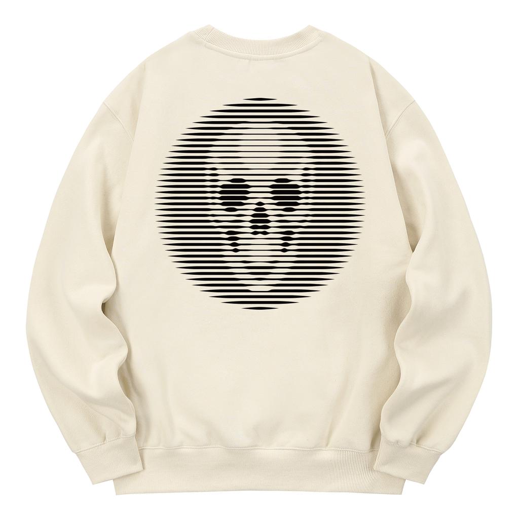 KAN6312 Kmc0109 Lucian Fleece-Lined Sweatshirt - Cream