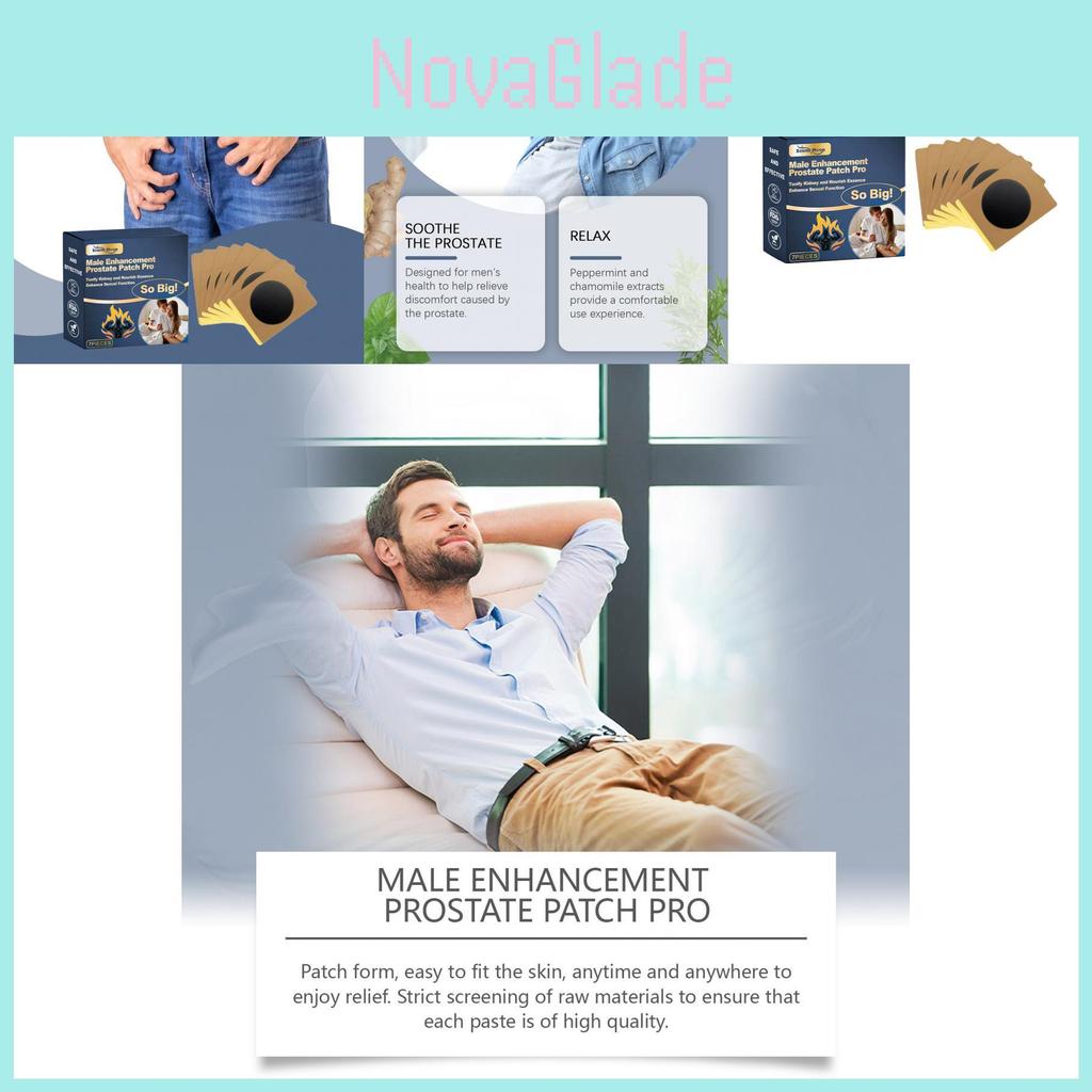 South Moon Mens Body Care Patches Soothe Prostate Discomfort Moisturizing