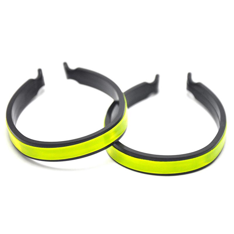 Reflective Trouser Clips Safety Strips Outdoor Cycling Ankle Leg Hi-Viz Bike High Visibility Bicycle Pants Clip Riding Equipment