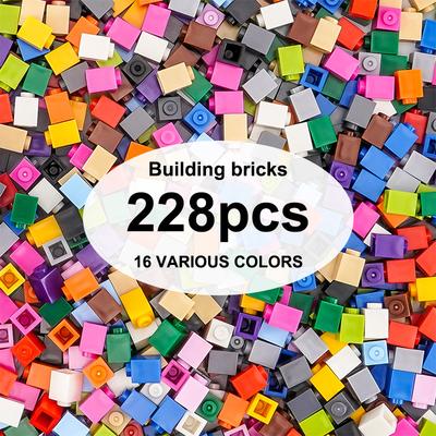 100g1x1high brickBuilding Blocks Thick FiguresBricks Dots Learning-Focused Creative SizeCompatible Featuring Playthings forChildren
