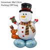 Grande pupazzo di neve di Natale Palloncino in lamina Palloncino in piedi Albero di Natale Palloncino Babbo Natale Scatola regalo Palloncino Decorazioni per feste di Natale