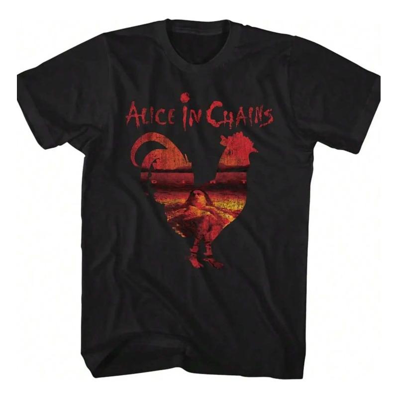 Camiseta Alice In Chains Black Dirt Album Rooster Para Hombr S