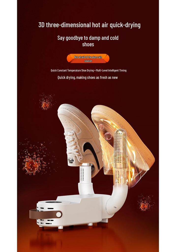 Portable Shoe Dryer: Compact, Foldable Device for Drying and Warming Shoes. Ideal for Students and Winter Use.