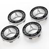 4Pcs Car Wheel Center Hub Cap Car Rims Dust-proof Cover Hubcaps For Mercedes-Benz AMG GLC GLK W211 W221 W220 W163 W164 W203 W204 A B C E S SLK Class