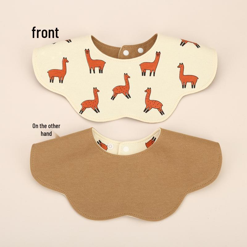 KY Хлопковые водонепроницаемые слюнявчики в корейском стиле для младенцев, 360° защита для детей