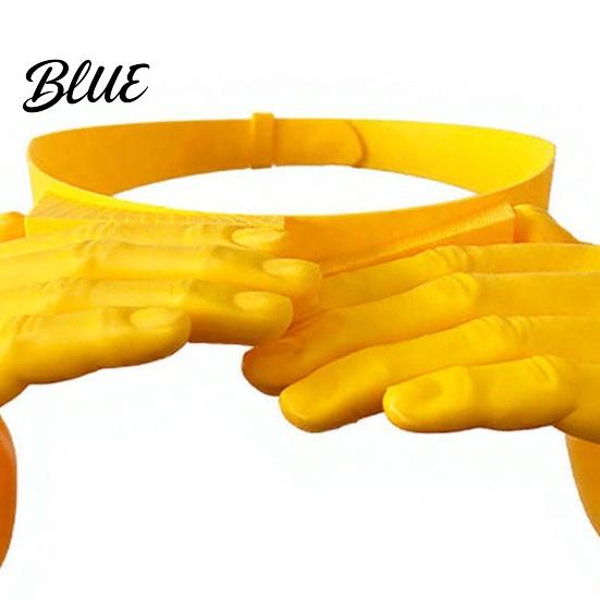 Stylish Sun Protection Hand Visor Hat Lightweight 3D Printed Hands-Free Shade Breathable for Face UV Palm-Shaped Cooling Outdoor