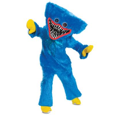 Costume Ufficiale Huggy Wuggy Poppy Playtime Deluxe per Bambini con Maschera Taglia (7-8)