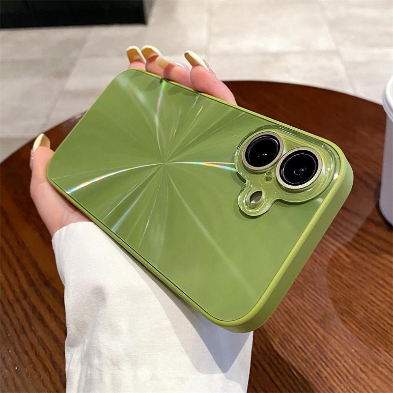 Luxury Colorful Laser CD Pattern Aurora Case For iPhone 16 15 14 13 12 11 Pro Max Shockproof Bumper Camera Protection Hard Cover