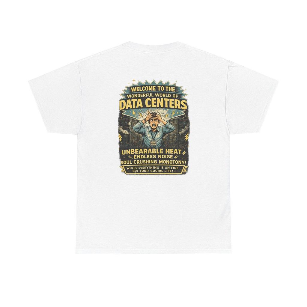 Welcome to the Wonderful World of Data Centers tee | Vintage Tech Humor, Server Room Shirt
