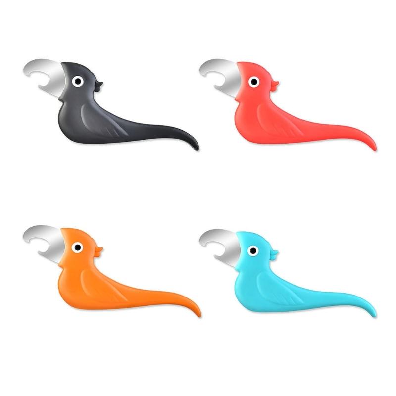 

Parrot Mouth Can Opener Manual Bird Beer Bottle Opener Kitchen Tool чёрный